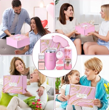 KIT CESTA REGALOS PARA MUJER 8 ART🔥💆