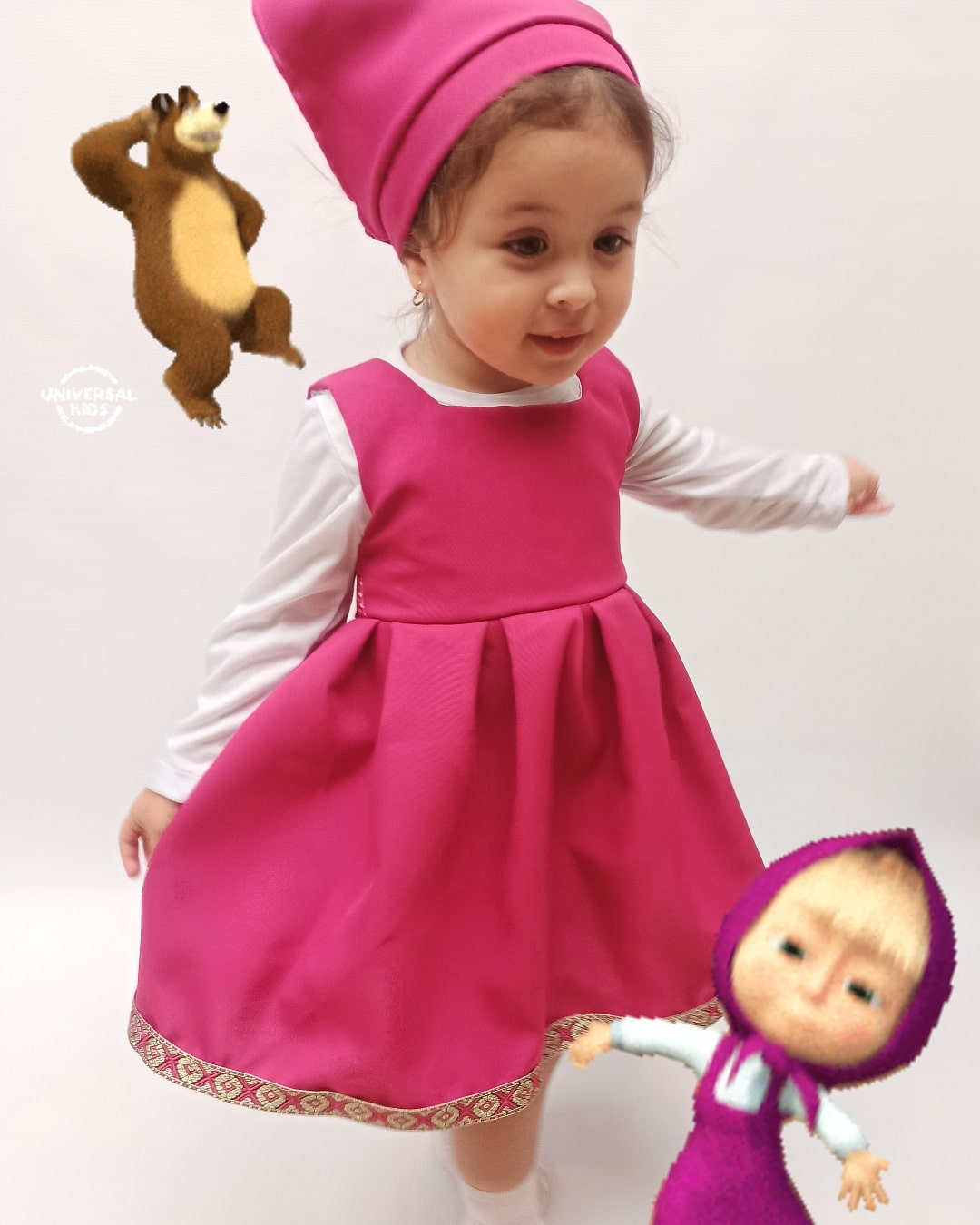Disfraz Nina Masha Y El Oso