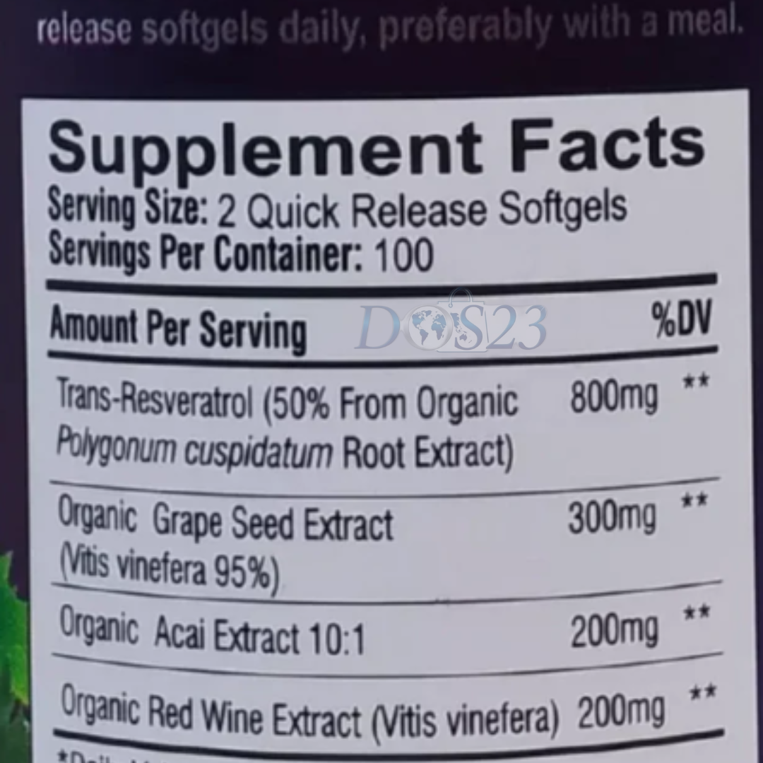 Resveratrol Original Promo X 3 Und